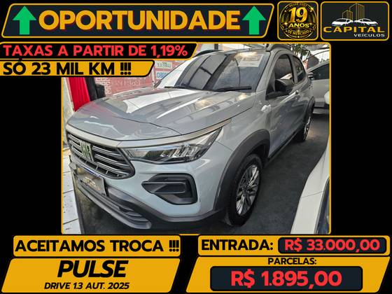 FIAT PULSE 1.3 FLEX DRIVE CVT FIAT PULSE 1.3 FLEX DRIVE CVT